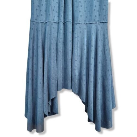 Free People Slinky Swing Dress Small Make it Count Trapeze Jade Green Sheer Lace - Picture 7 of 13